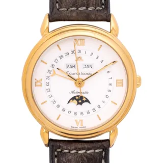 Maurice Lacroix Triple Date Moonphase 13111 Gold-plated White