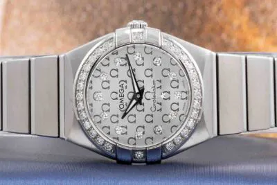 Omega Constellation 123.15.24.60.52.001 24mm Stainless steel and diamond-set Silver 1