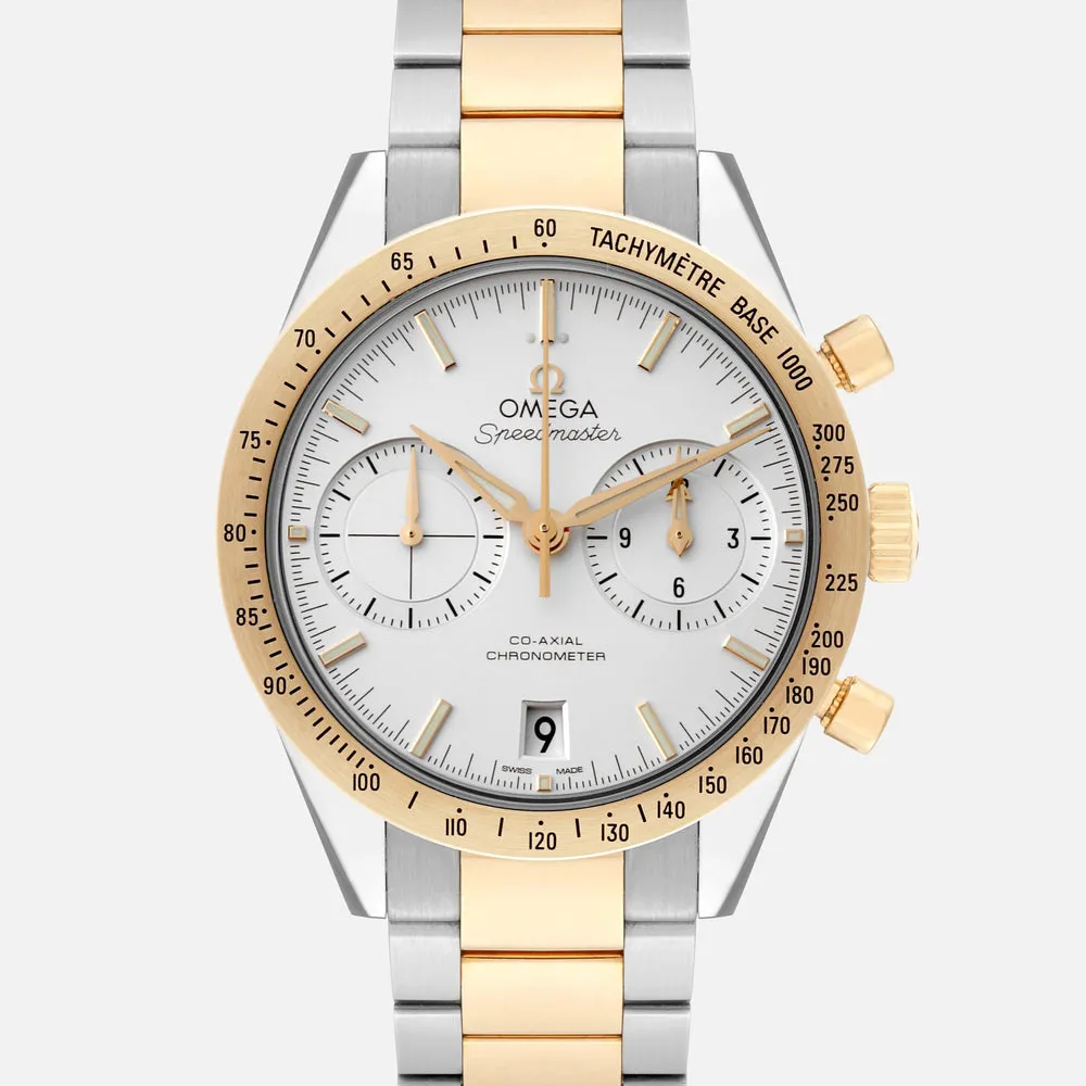 Omega Speedmaster 331.20.42.51.02.001 41.5mm Yellow gold and stainless steel Silver