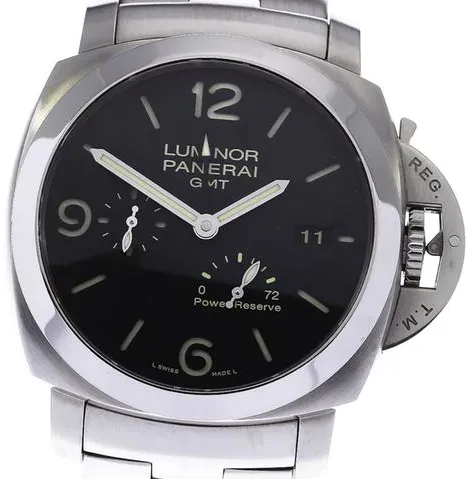 Panerai Luminor 1950 3 Days GMT Power  PAM 00347 45mm Stainless steel Black