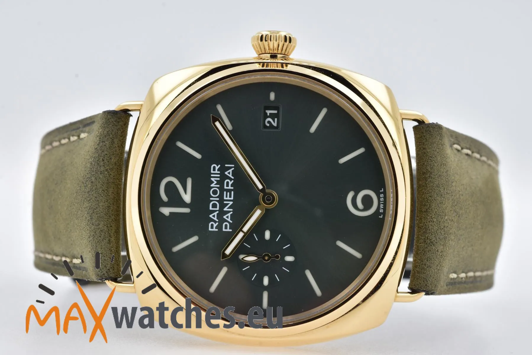 Panerai Radiomir PAM01437 40mm Yellow gold Green