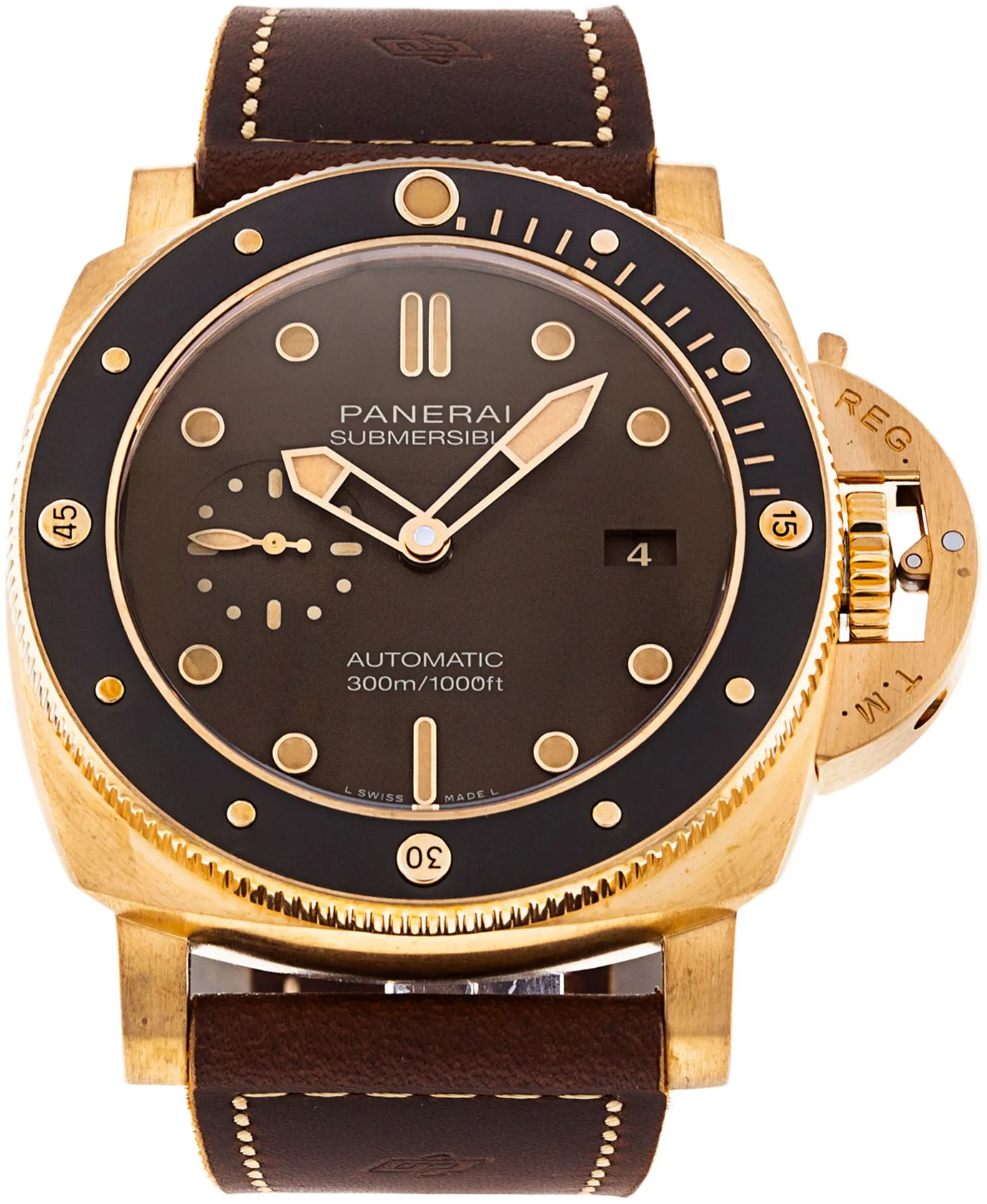 Panerai Submersible PAM 00968 47mm Bronze Brown