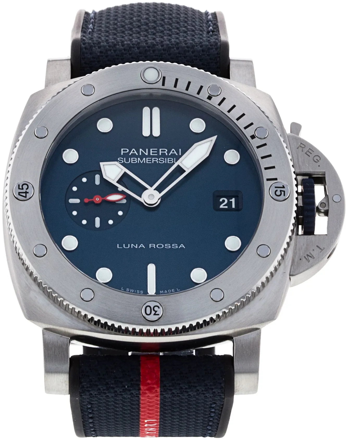 Panerai Submersible PAM 01391 44mm Stainless steel Blue