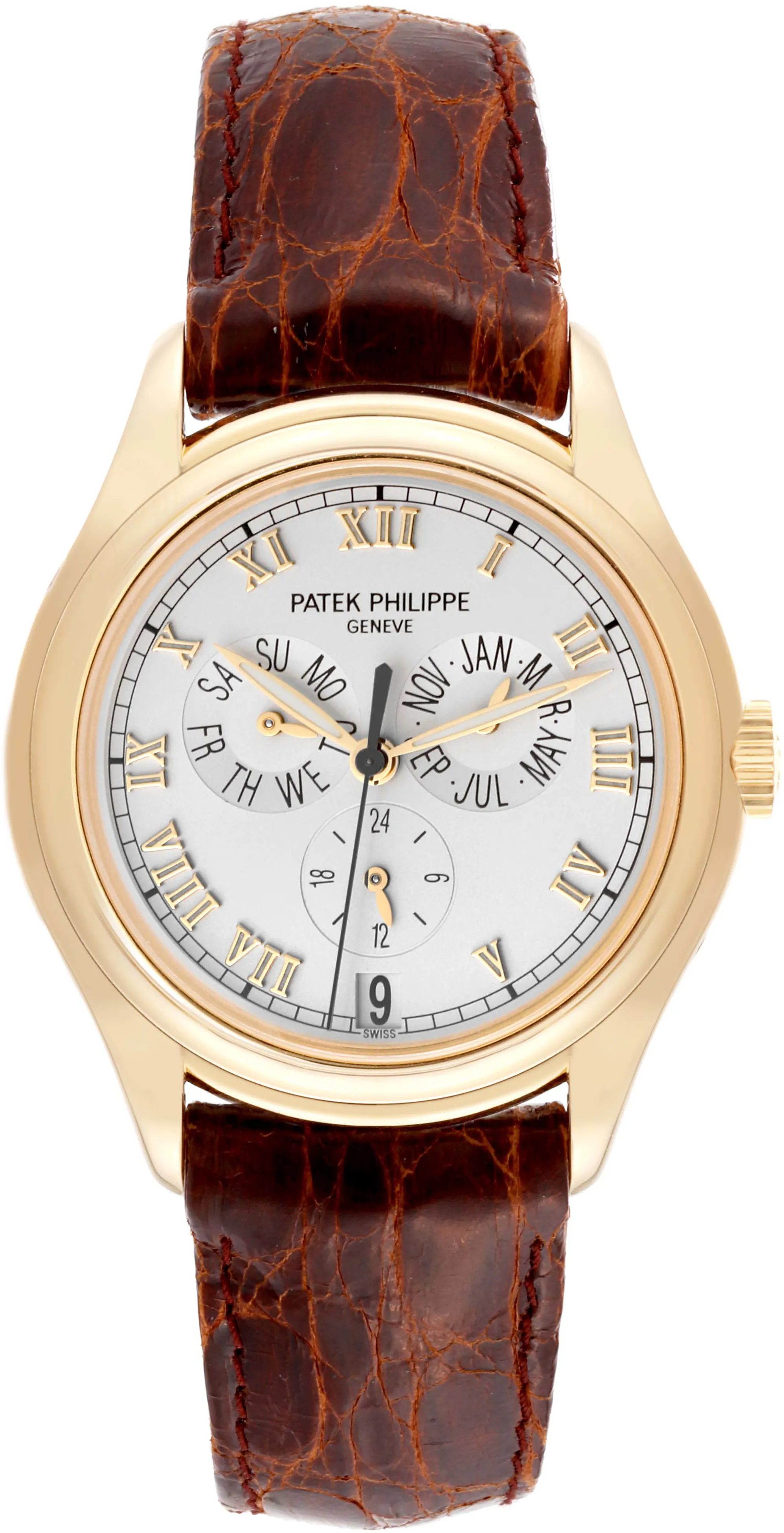 Patek Philippe Annual Calendar 5035J 37mm Yellow gold and 18k yellow gold Silver 1