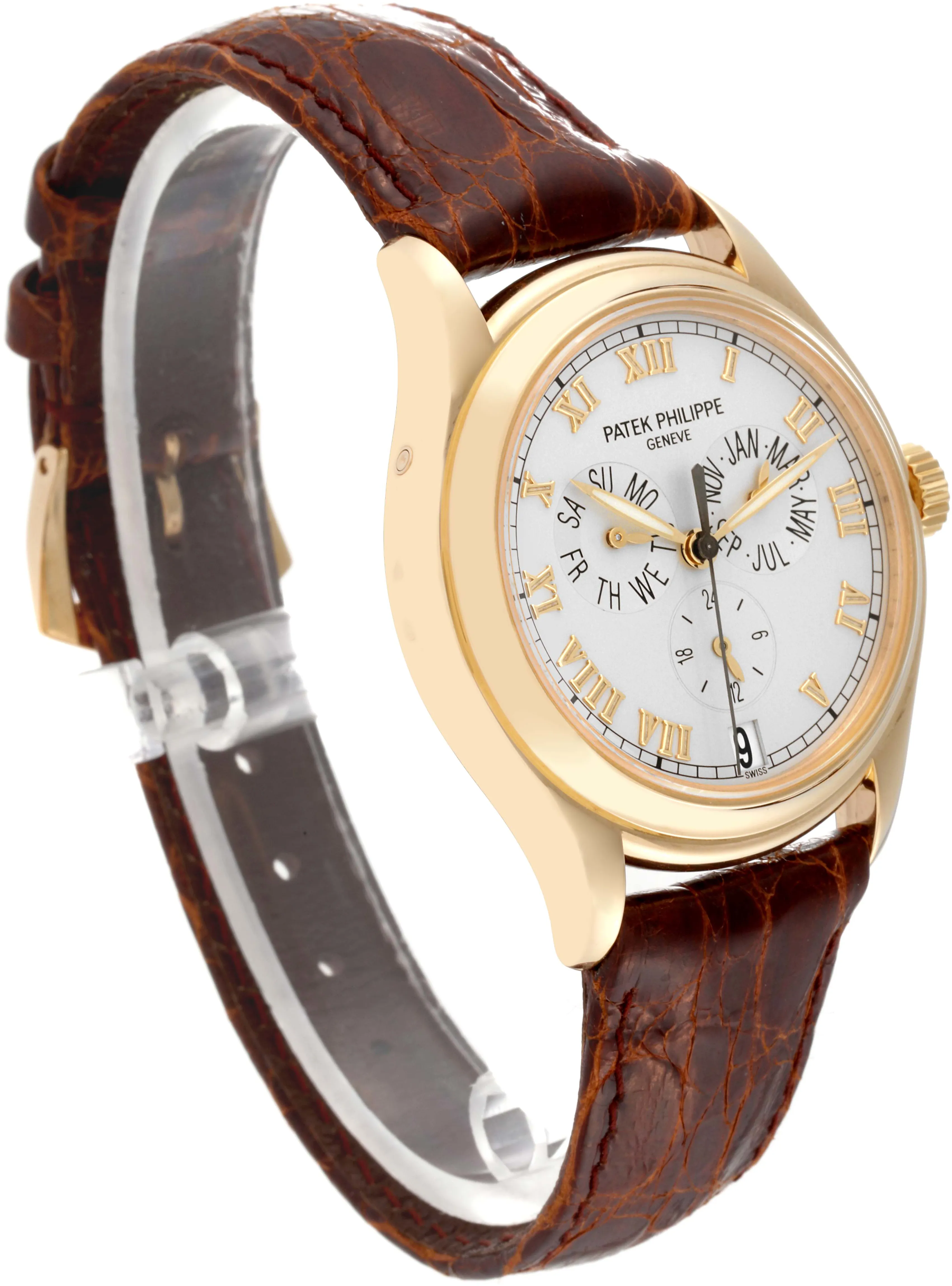 Patek Philippe Annual Calendar 5035J 37mm Yellow gold and 18k yellow gold Silver 2