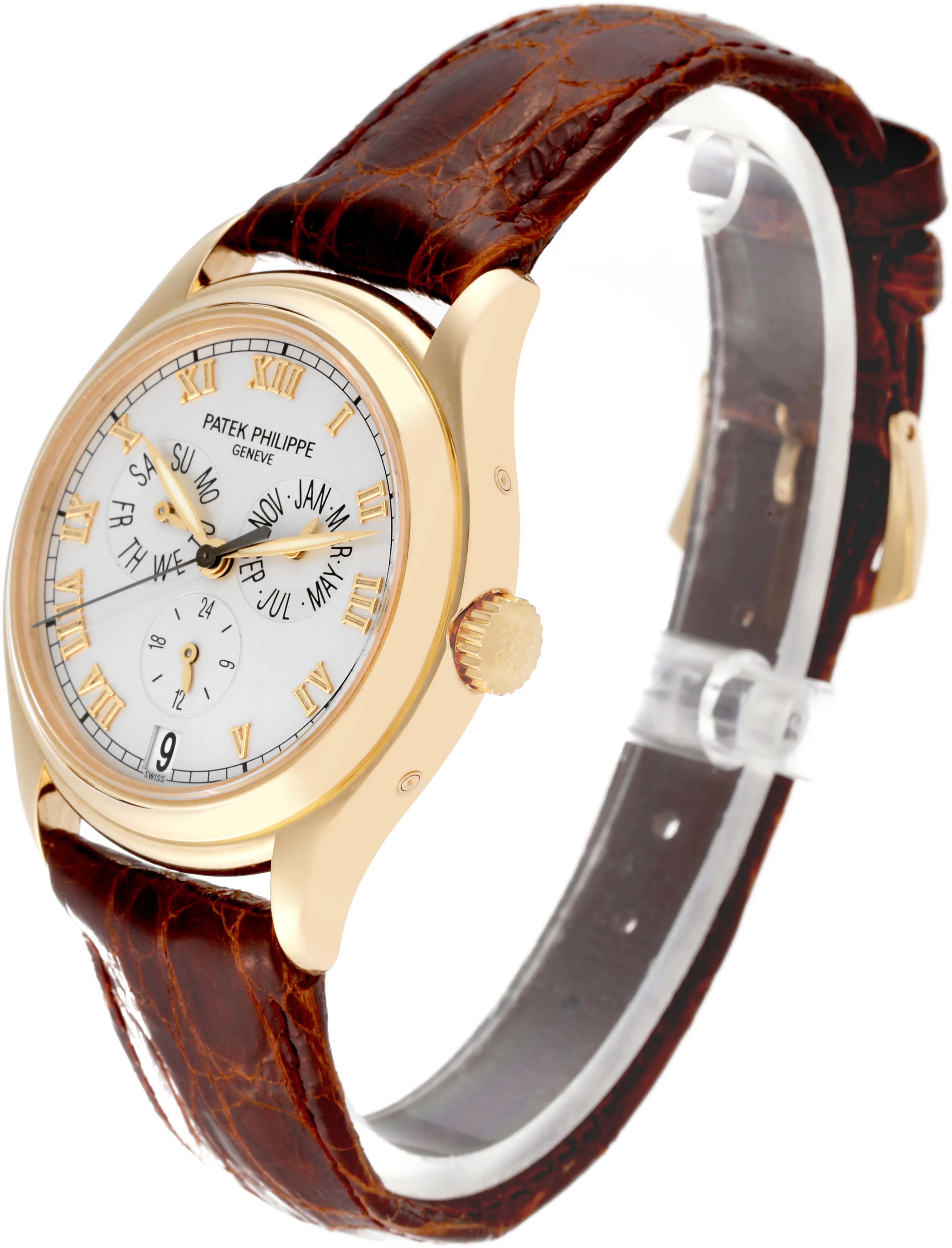 Patek Philippe Annual Calendar 5035J 37mm Yellow gold and 18k yellow gold Silver 3