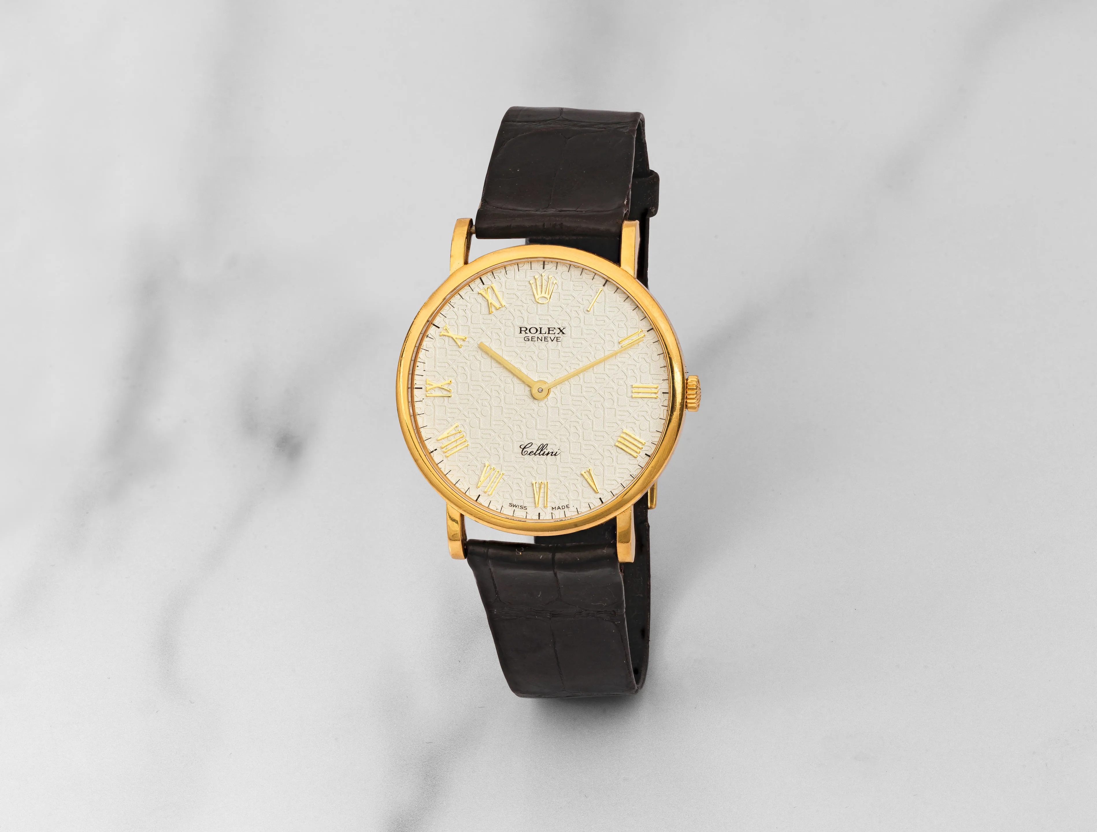 Rolex Cellini 5112 32mm Yellow gold Silver