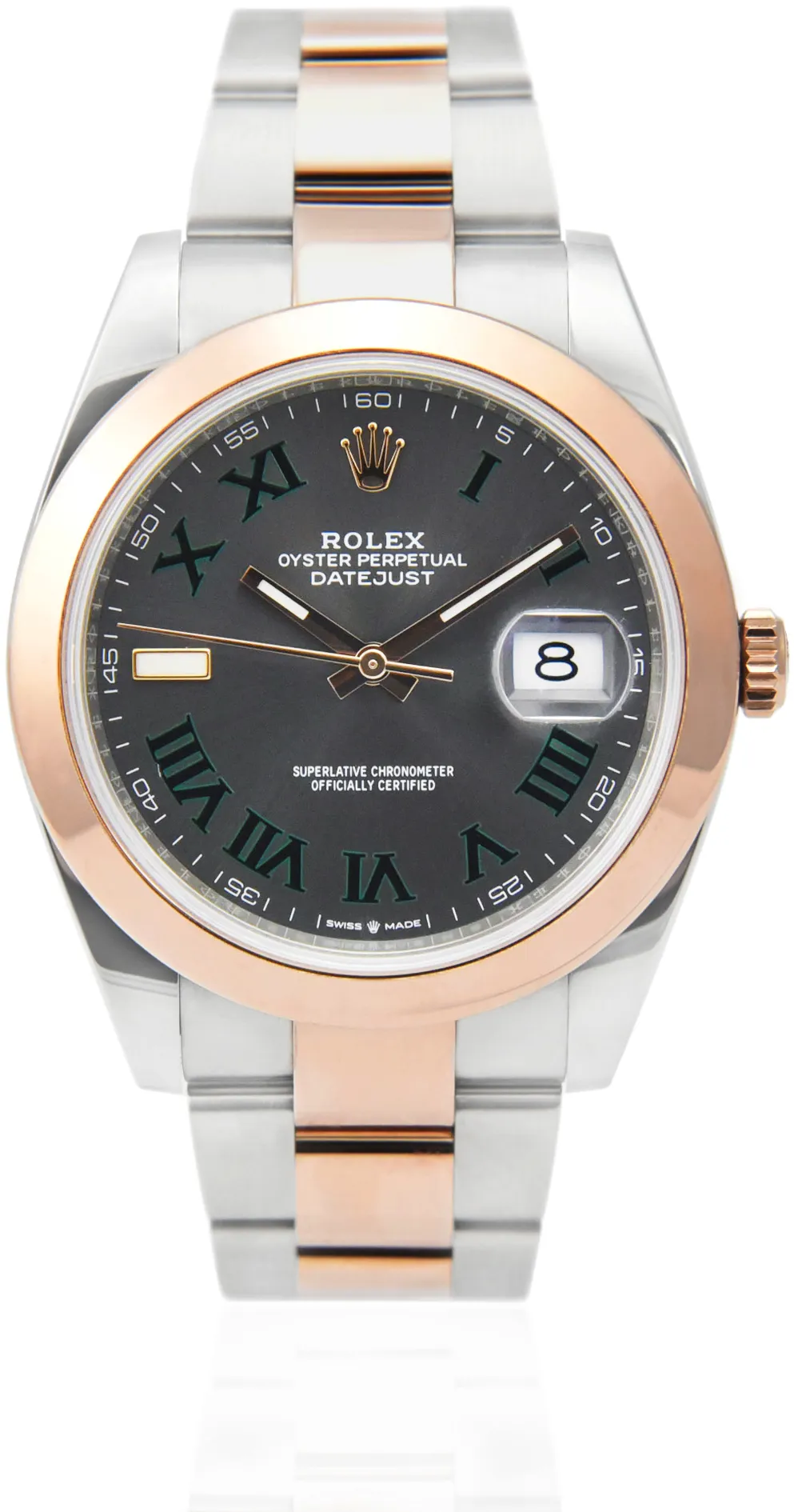 Rolex Datejust 41 126301 41mm Rose gold and Stainless steel Slate Roman Numeral