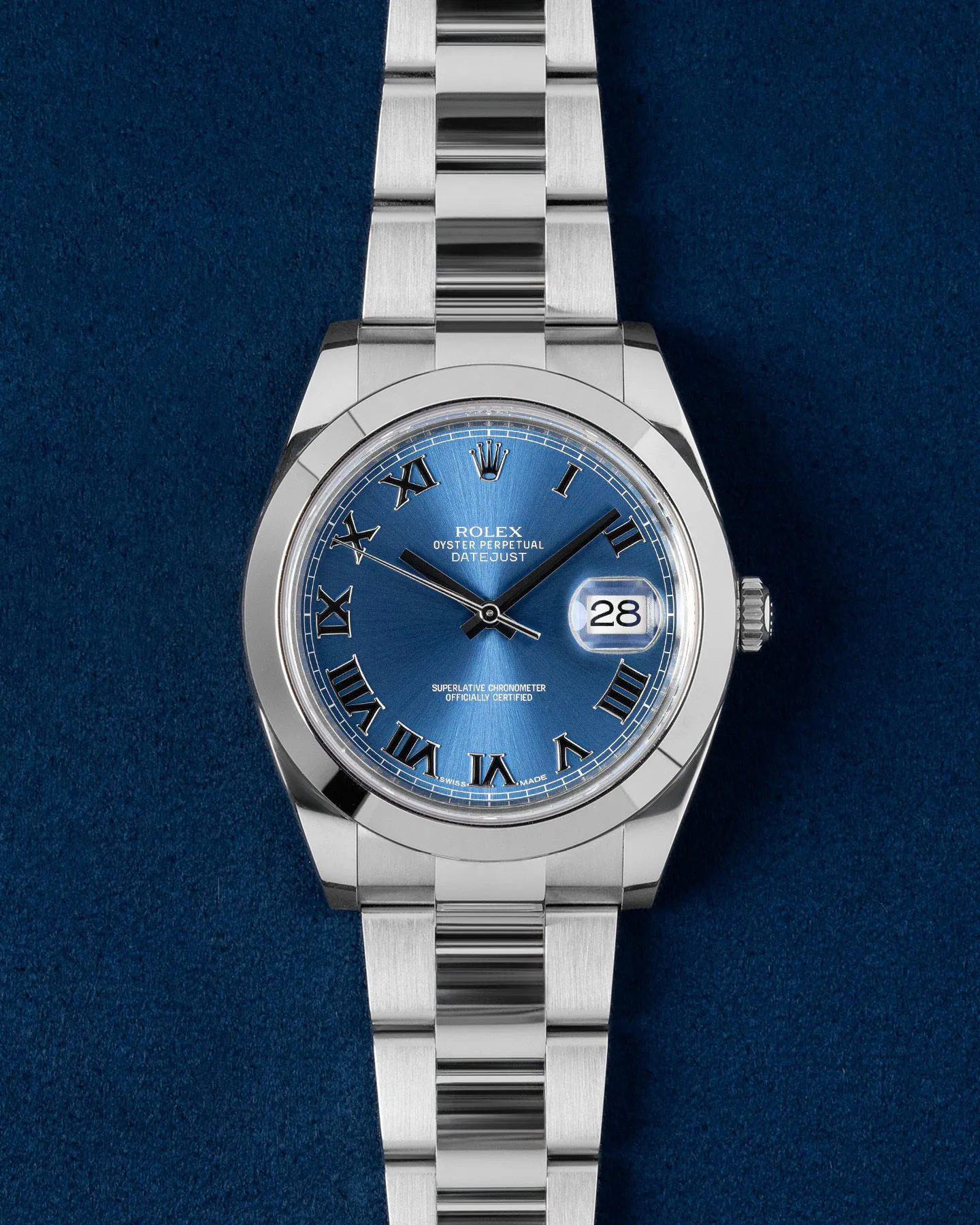 Rolex Datejust II 116300 41mm Stainless steel Blue