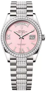 Rolex Day-Date 128349RBR-0017 White gold White