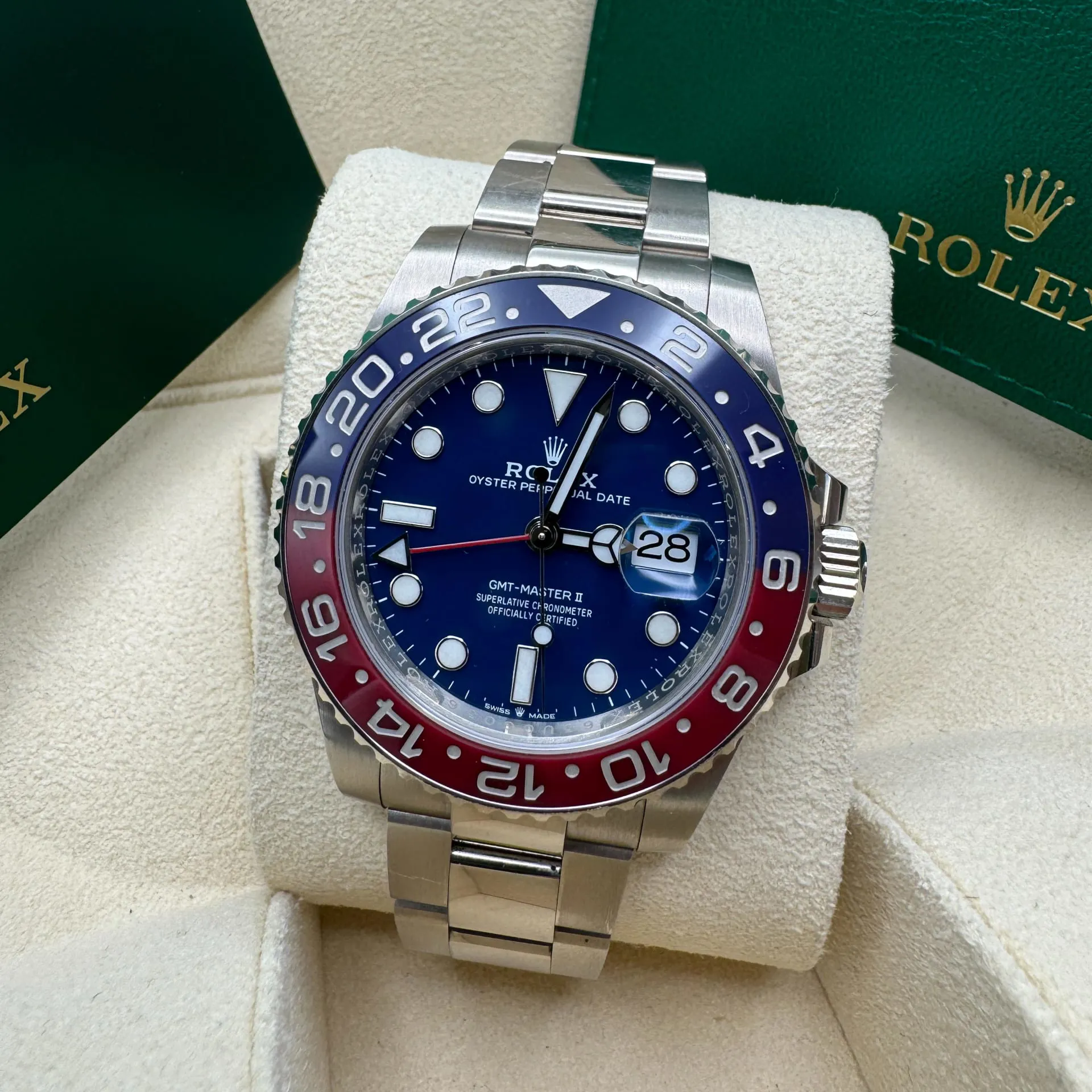 Rolex GMT-Master II 126719BLRO-0003 40mm 18k white gold Blue 3