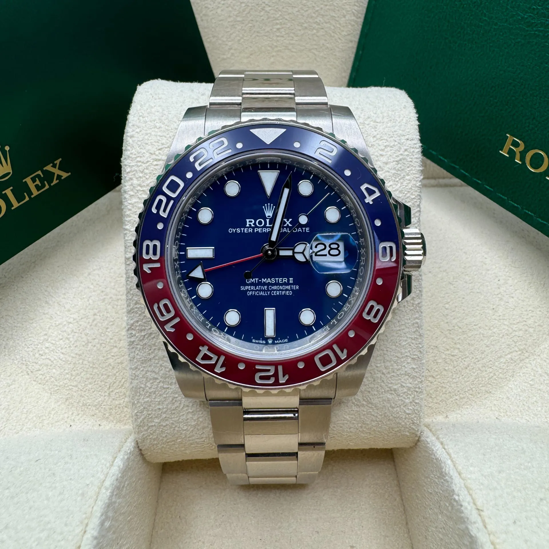 Rolex GMT-Master II 126719BLRO-0003 40mm 18k white gold Blue 4