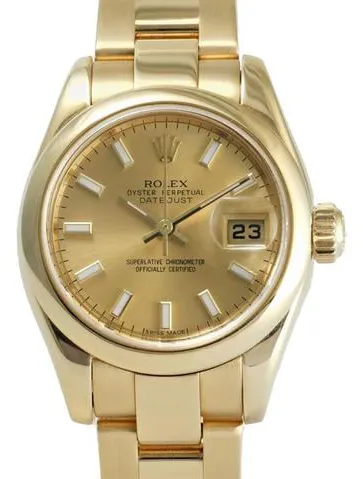 Rolex Lady-Datejust 179168 26mm Yellow gold Champagne