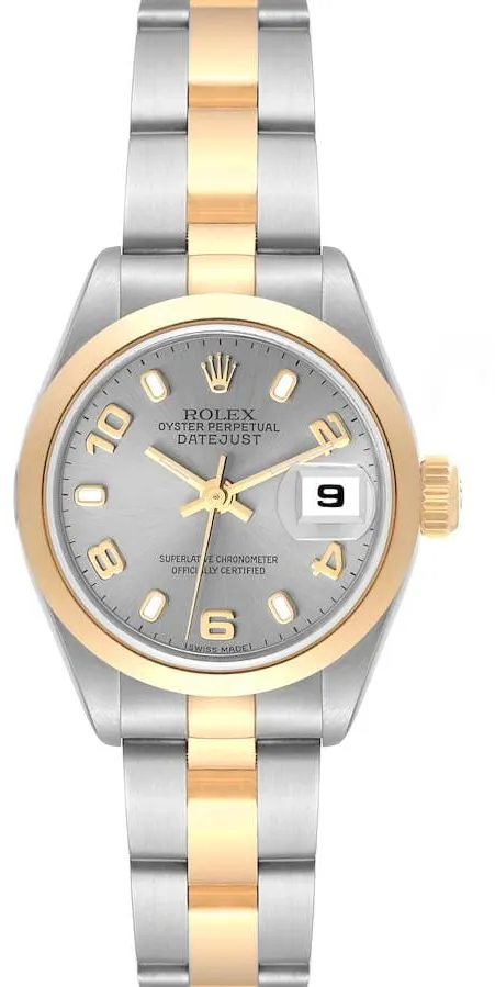 Rolex Lady-Datejust 69163 26mm Yellow gold Gray