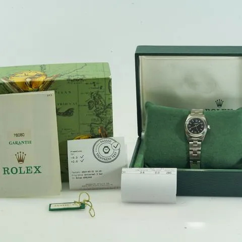 Rolex Oyster Perpetual 76080 24mm Stainless steel Black 1