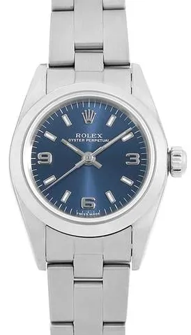 Rolex Oyster Perpetual 76080 23.5mm Stainless steel Blue