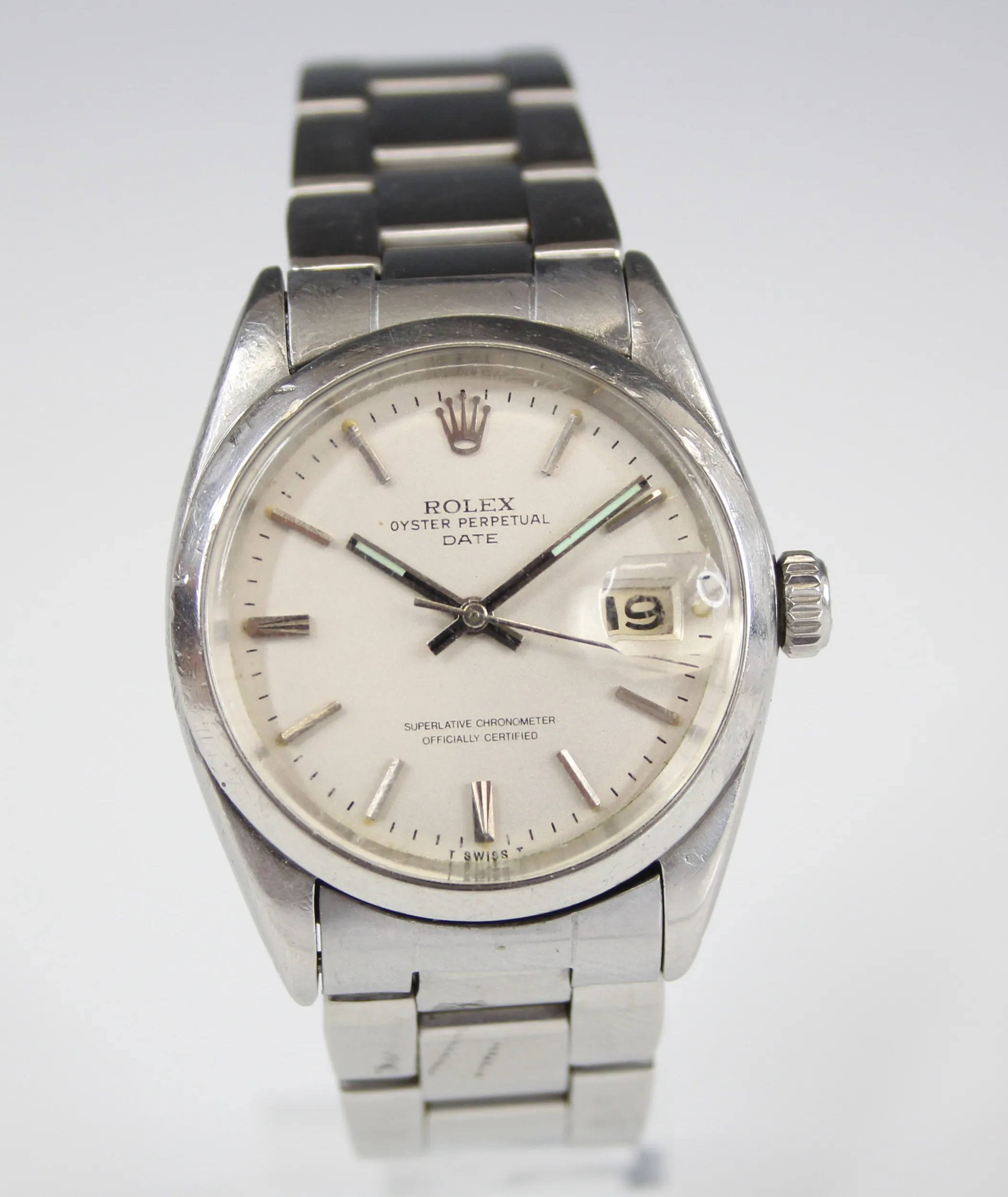 Rolex Oyster Perpetual Date nullmm Stainless steel Silvered