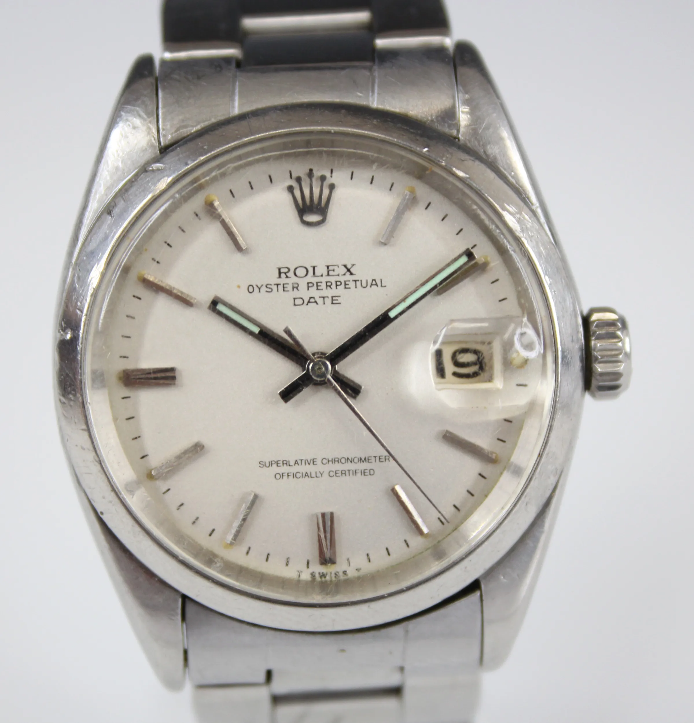 Rolex Oyster Perpetual Date nullmm Stainless steel Silvered 1