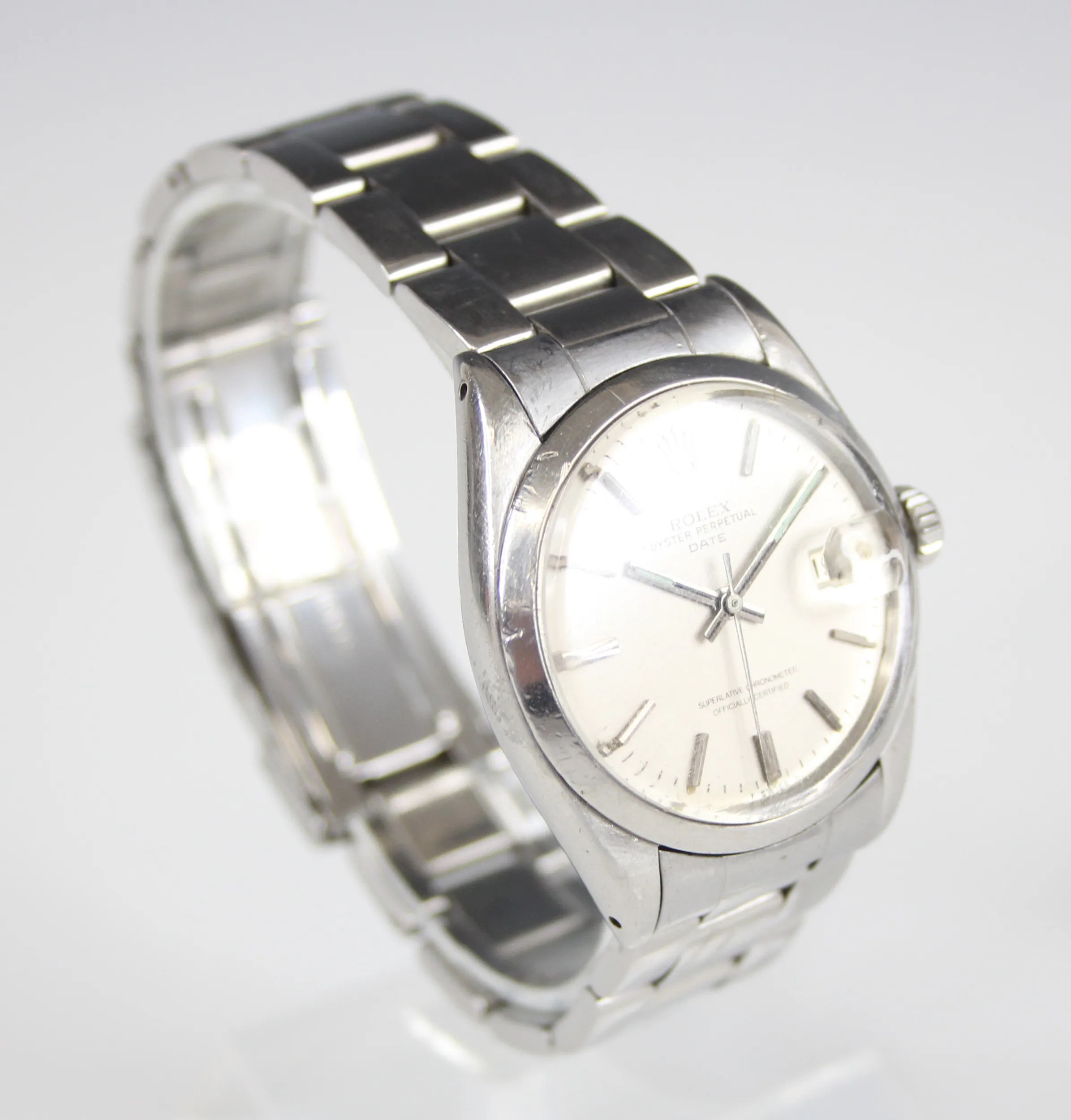 Rolex Oyster Perpetual Date nullmm Stainless steel Silvered 2