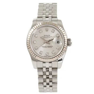 Rolex Lady-Datejust 179174G 26mm White gold and Stainless steel Silver