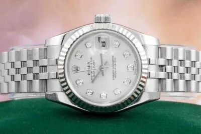 Rolex Lady-Datejust 179174G 26mm White gold and Stainless steel Silver 1