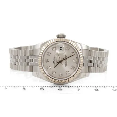 Rolex Lady-Datejust 179174G 26mm White gold and Stainless steel Silver 5