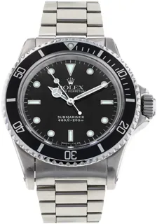 Rolex Submariner 5513 Stainless steel Black Baton