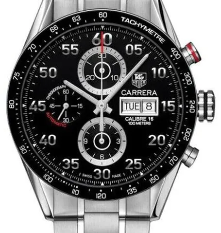 TAG Heuer Carrera CV2A10.BA0796 43mm Stainless steel Black