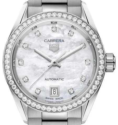 TAG Heuer Carrera Lady WBN2414.BA0621 29mm Stainless steel Mother-of-pearl