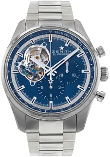 Zenith El Primero Chronomaster 03.20416.4061/51.M2040 Stainless steel Blue