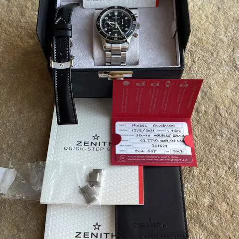 Zenith Pilot 03.2240.4069/21.C774 43mm Stainless steel Black