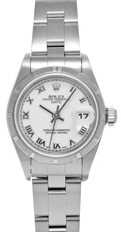 Rolex Oyster Perpetual Date 79190 26mm Stainless steel White