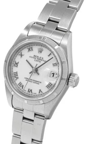 Rolex Oyster Perpetual Date 79190 26mm Stainless steel White 1