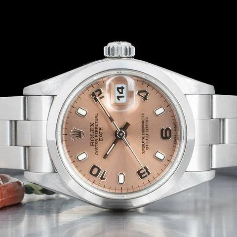 Rolex Oyster Perpetual Lady Date 69160 26mm Stainless steel Rose