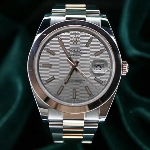 Rolex Datejust 41 126301 41mm Rose gold Silver