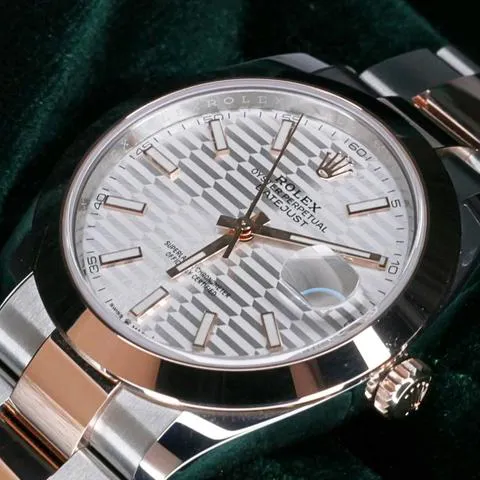 Rolex Datejust 41 126301 41mm Rose gold Silver 9