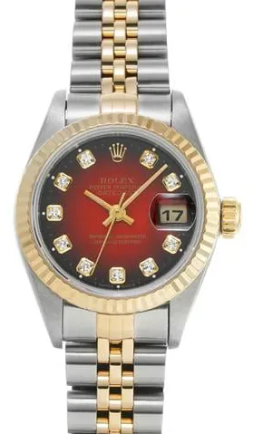 Rolex Datejust 69173G 26mm Stainless steel Red