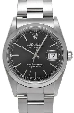 Rolex Datejust 36 16200 36mm Stainless steel Black