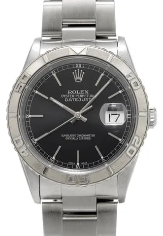 Rolex Datejust Turn-O-Graph 16264 36mm Stainless steel Black