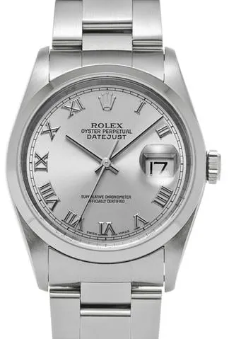 Rolex Datejust 36 16200 36mm Stainless steel Silver