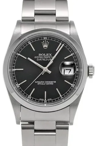 Rolex Datejust 36 16200 36mm Stainless steel Black