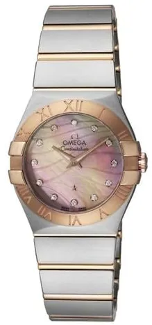 Omega Constellation Quartz 123.20.27.60.57.002 27mm Yellow gold and stainless steel Mother-of-pearl