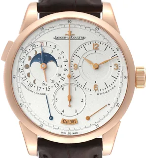 Jaeger-LeCoultre Duometre Quantieme Lunaire Q6042521 Rose gold Silver