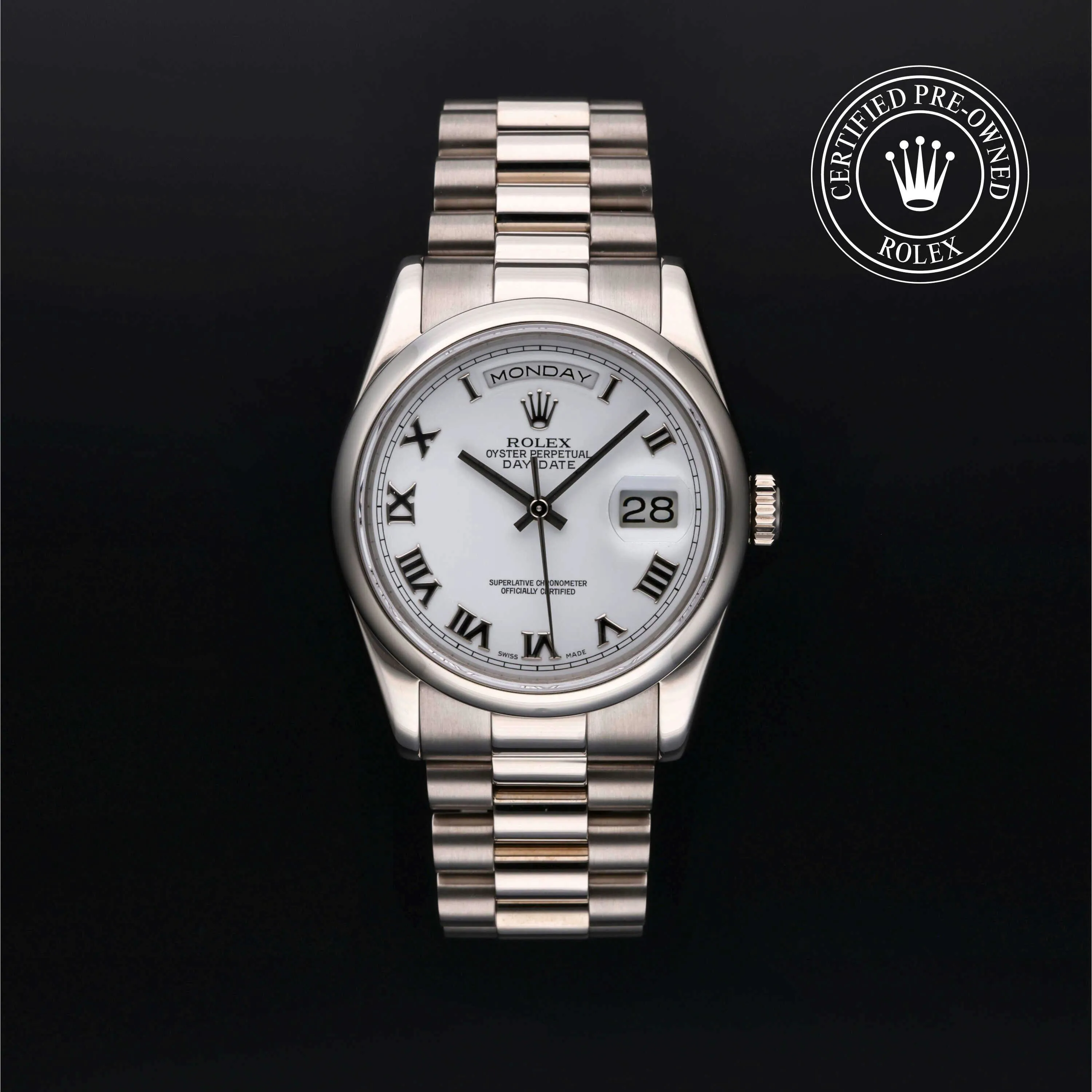 Rolex Day-Date 36 118209 36mm White gold White