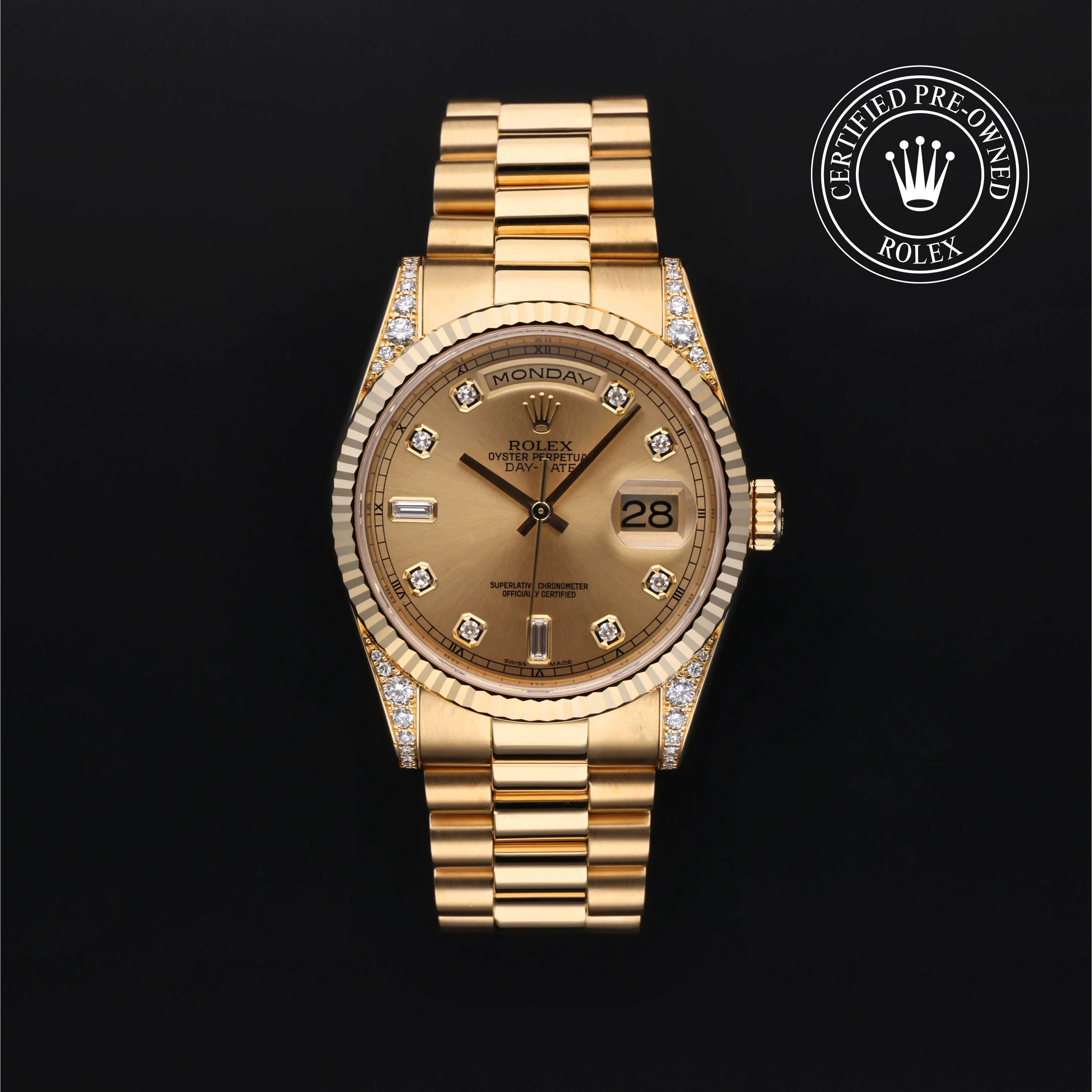 Rolex Day-Date 36 118338 36mm Yellow gold Champagne