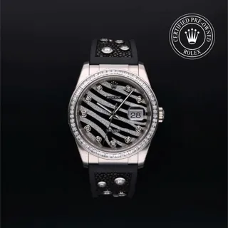 Rolex Datejust 36 116189BBR White gold Black