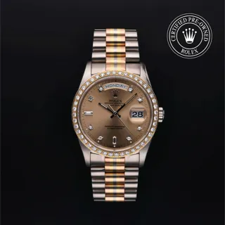 Rolex Day-Date 18349BIC White gold Champagne