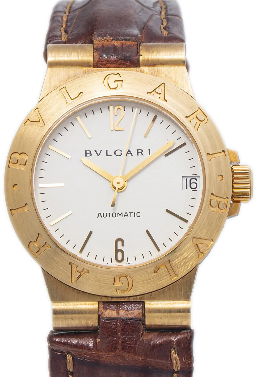 Bulgari Diagono LCV 29 G 29mm Yellow gold White