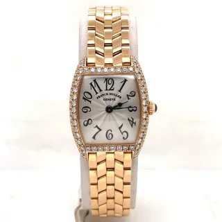 Franck Muller Cintree Curvex 2251 QZ D Yellow Gold$Diamond-set Silver