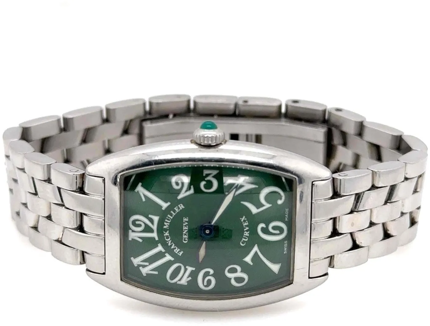 Franck Muller Curvex 1752 QZ 25mm Stainless steel Green 3